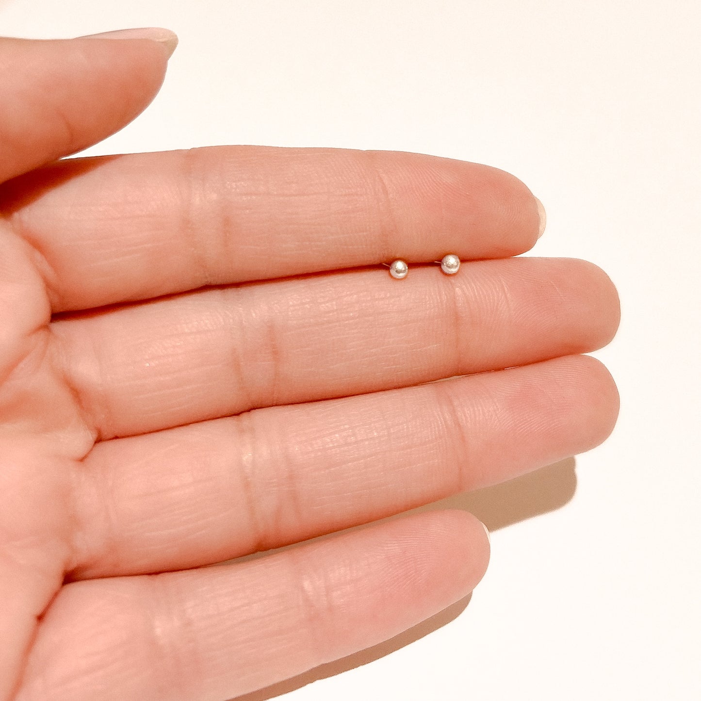 Bianca Silver Ball Studs