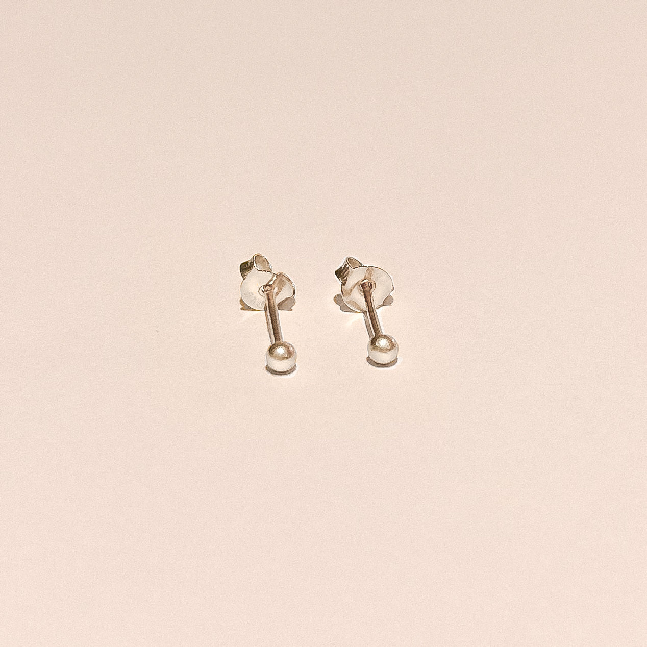 Bianca Silver Ball Studs
