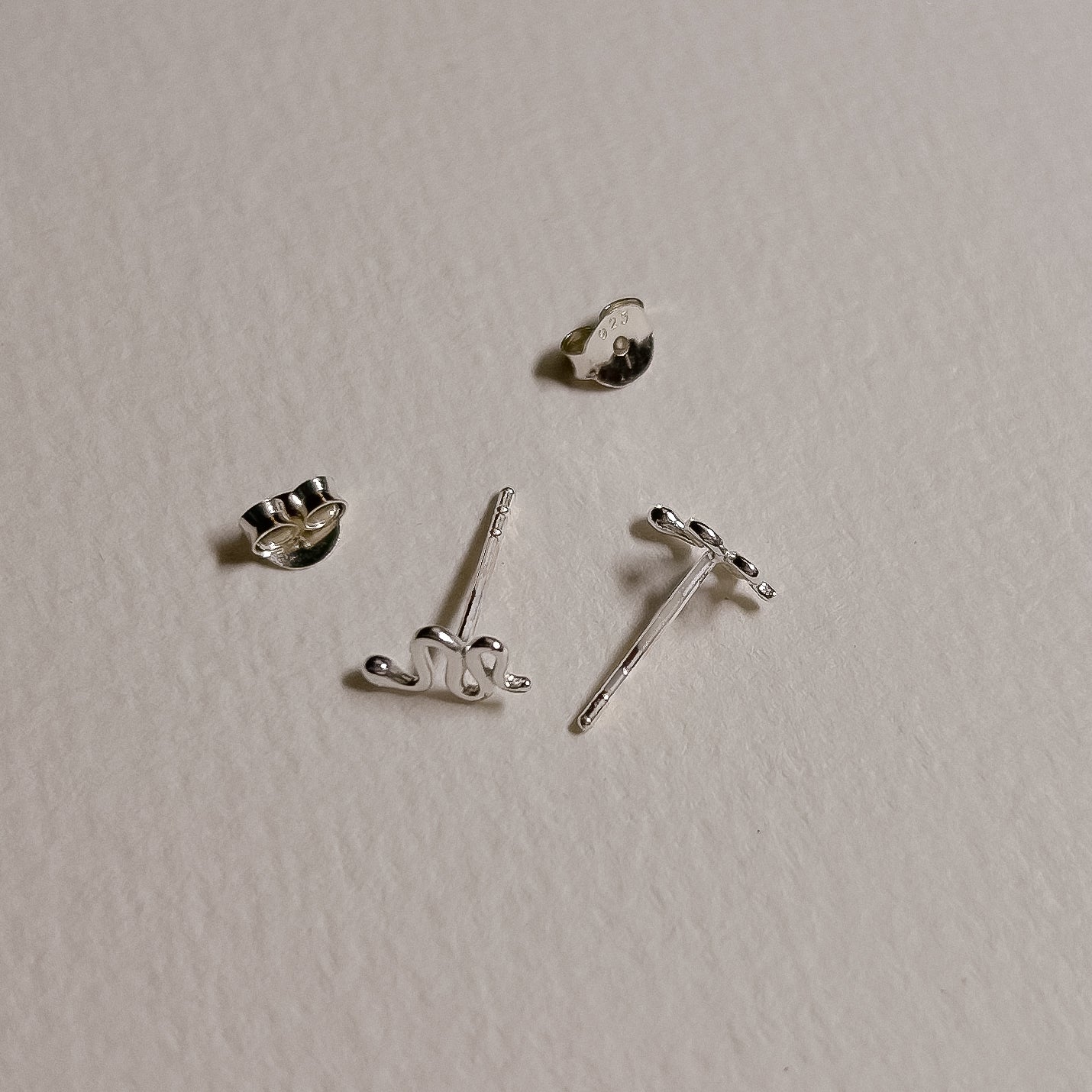 Arizona Snake Silver Studs
