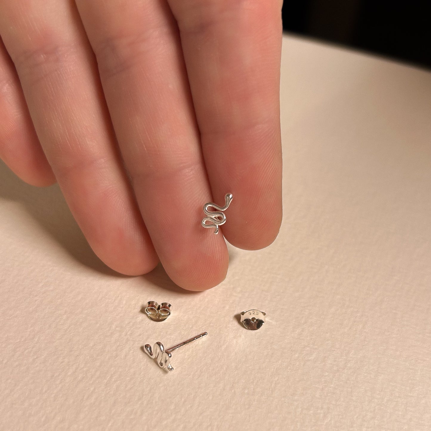 Arizona Snake Silver Studs
