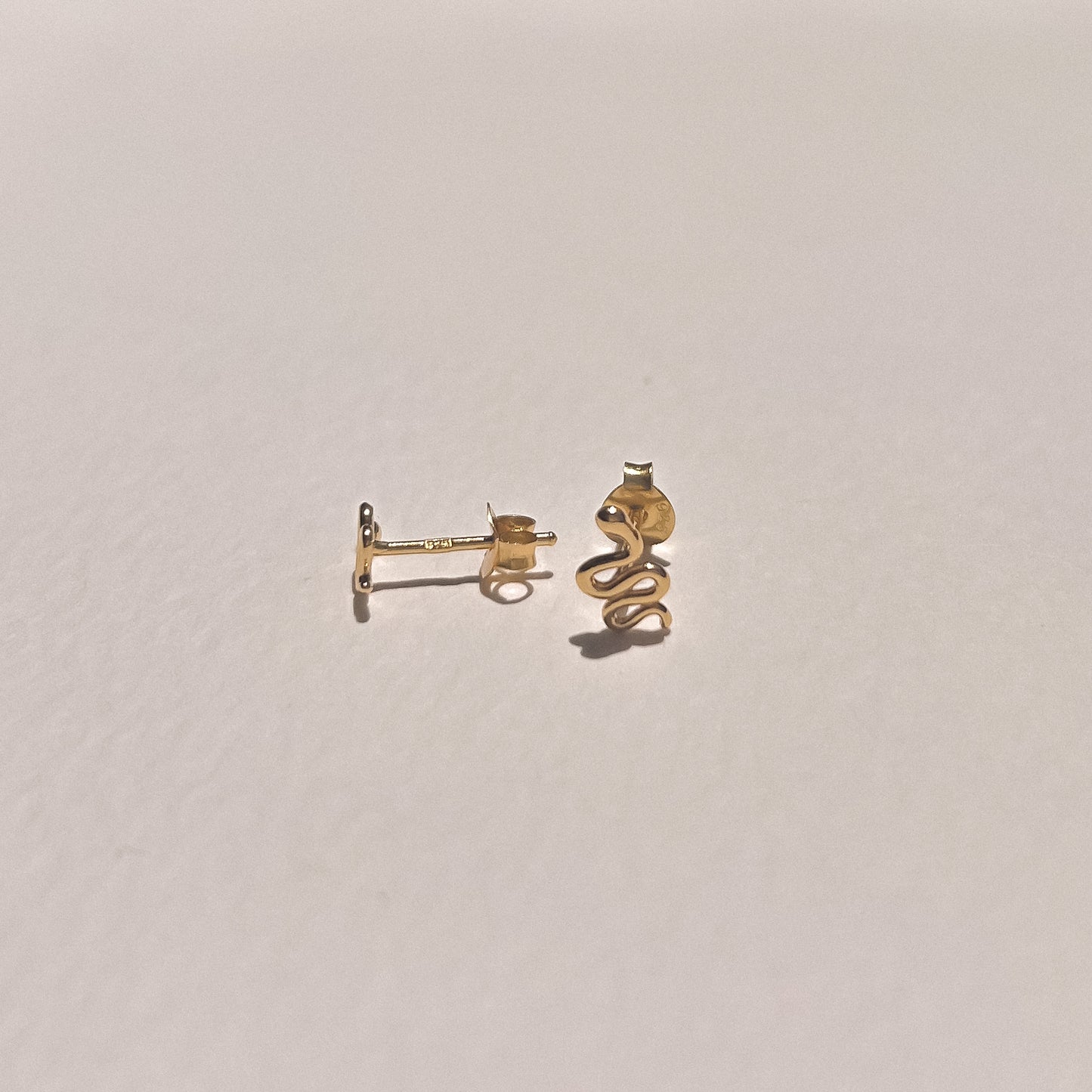 Arizona Snake Gold Studs