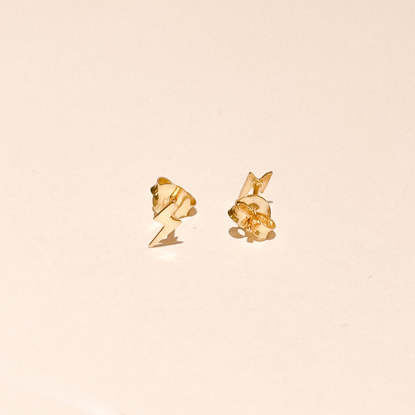 Athena Gold Lightning Studs