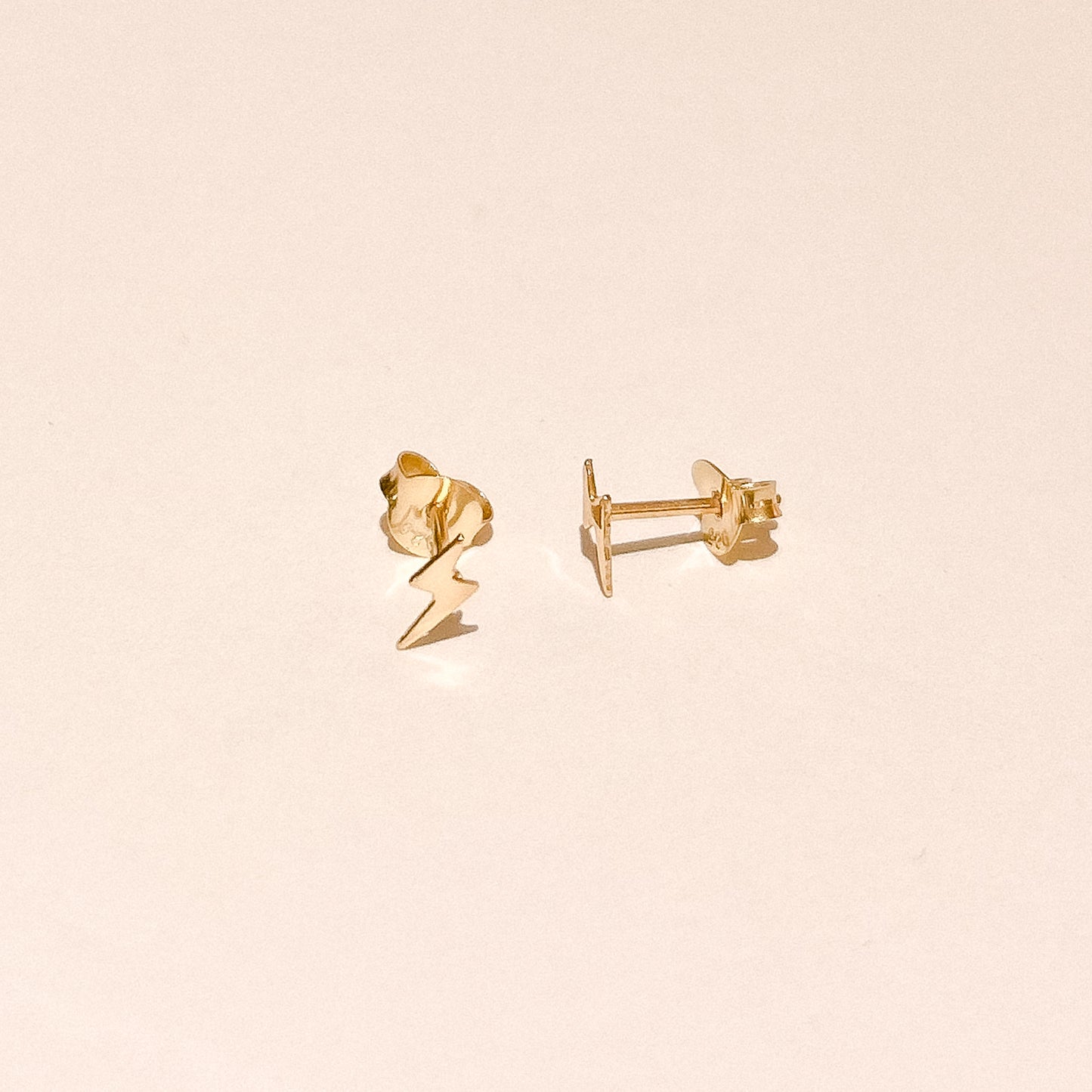 Athena Gold Lightning Studs