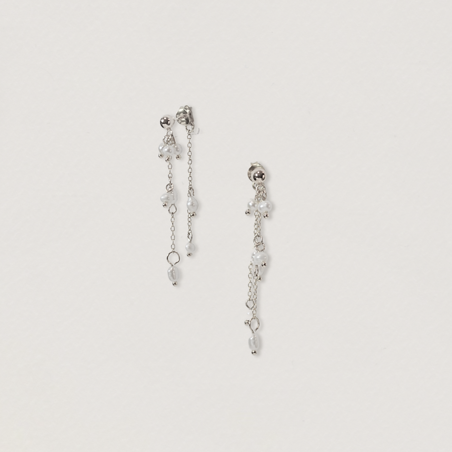 silver pearl earrings,   stylish silver pearl earrings, dulciesliver