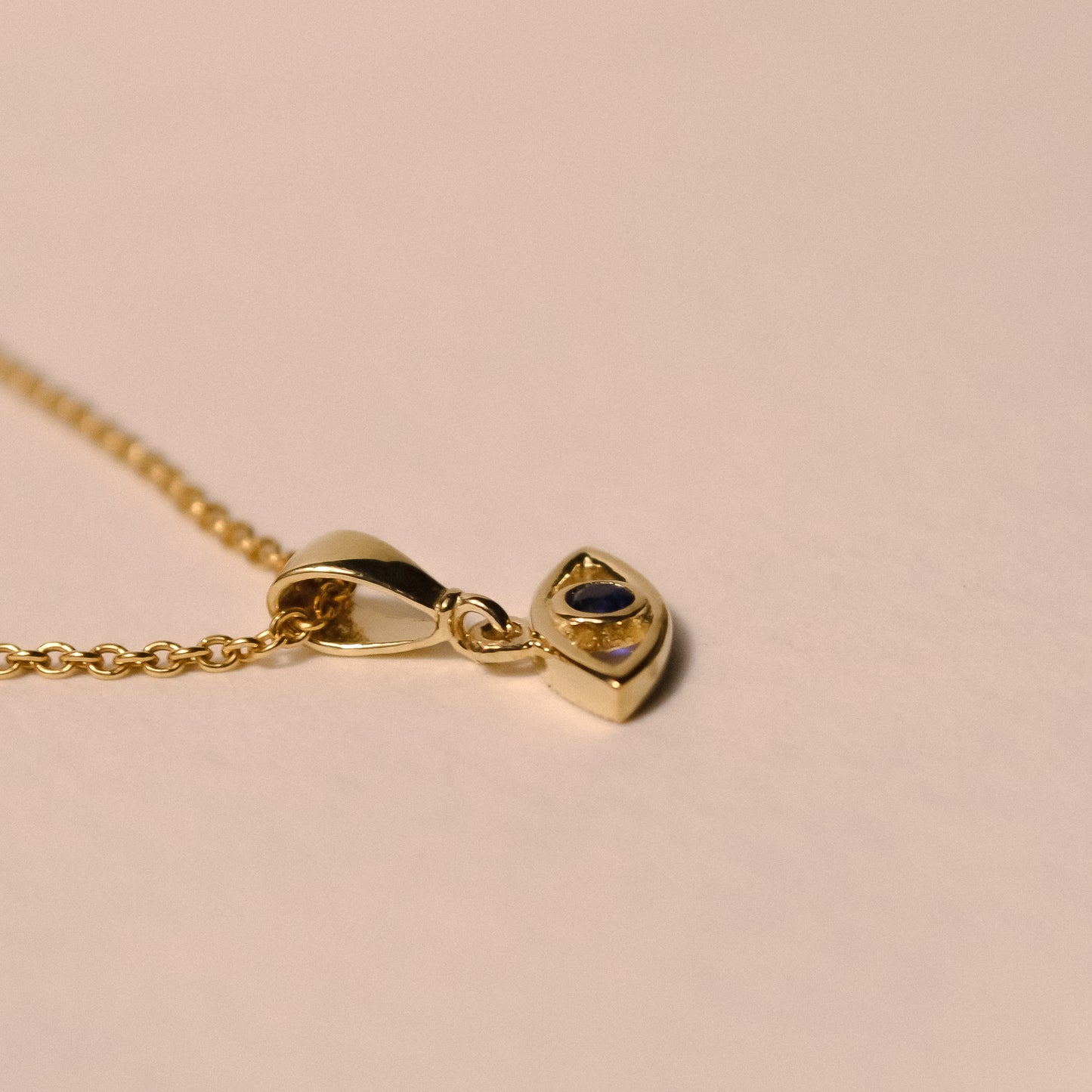 Evil-Eye Charm in Solid 9k Yellow Gold