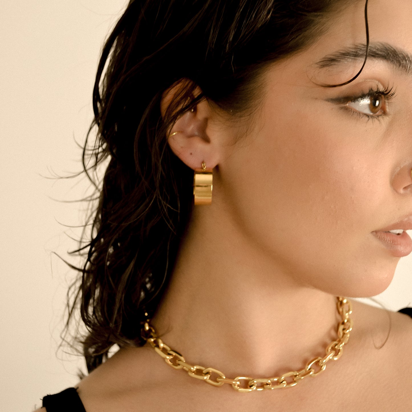 Fated Chunky Gold Hoops