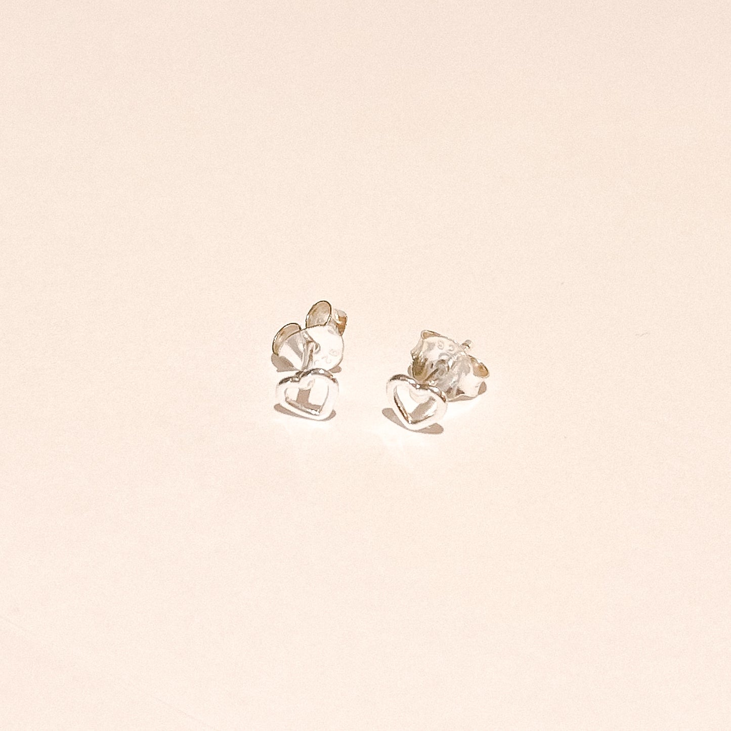 Felicity Silver Heart Studs