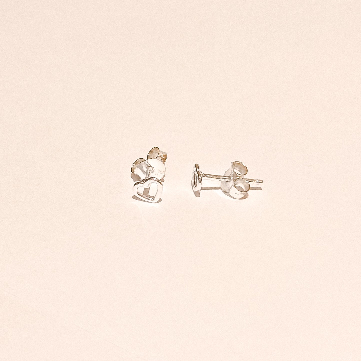 Felicity Silver Heart Studs