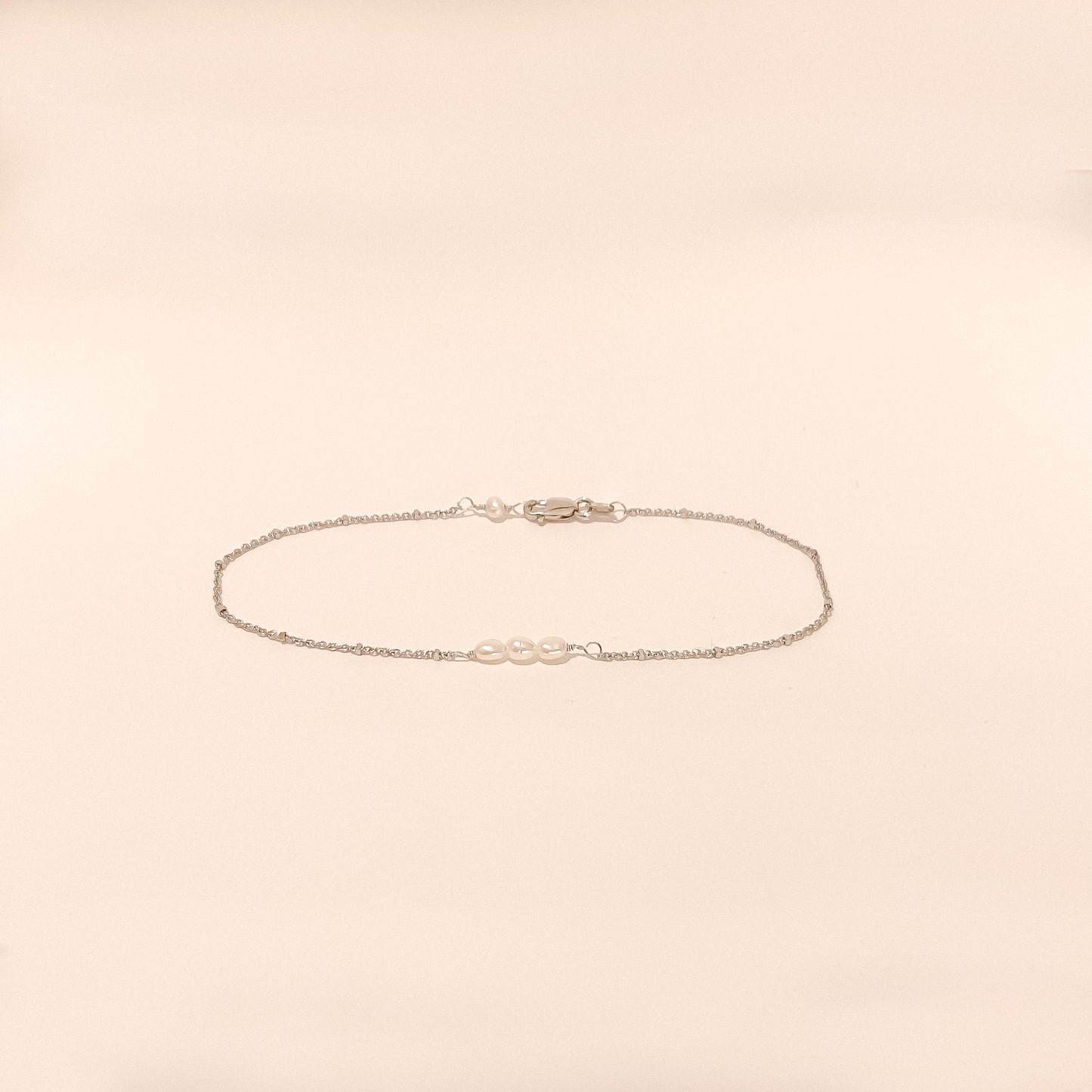 Jolie Solid 9k Gold Satellite Seed Pearl Bracelet