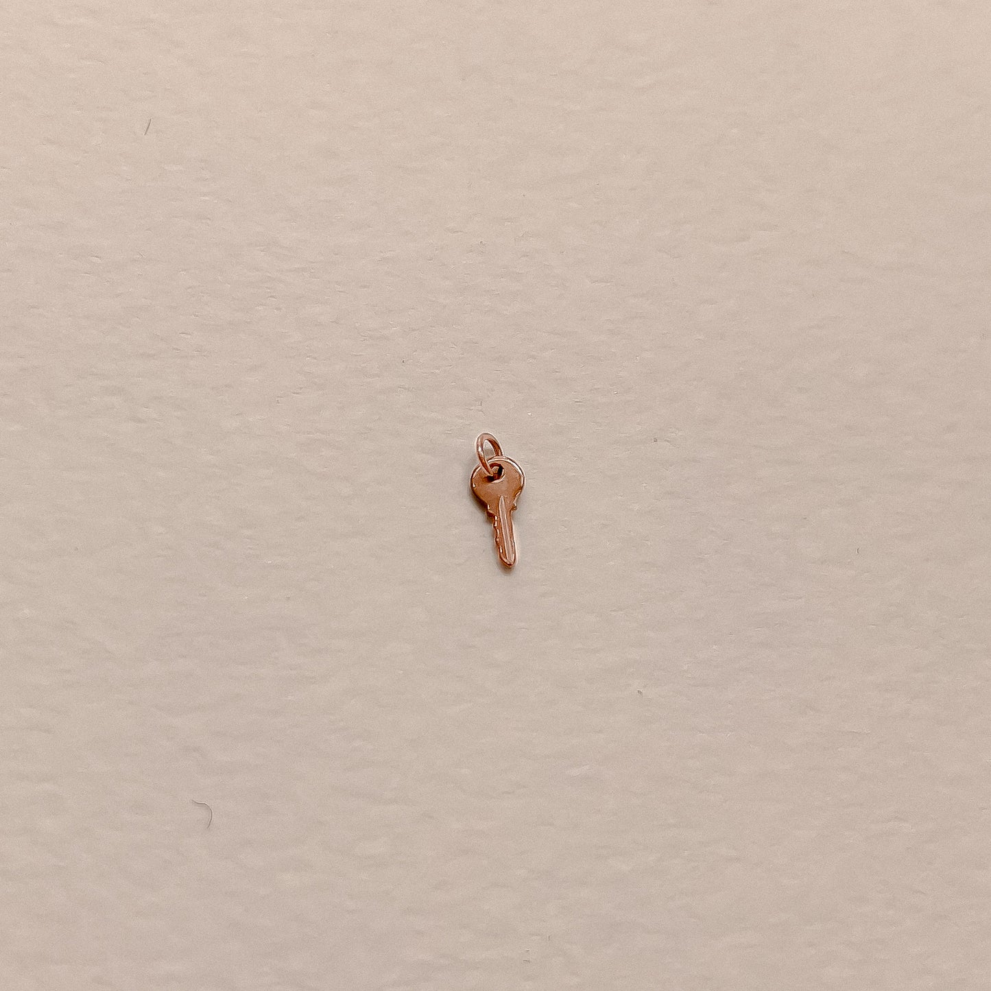Key Charm in Solid 9k Rose Gold