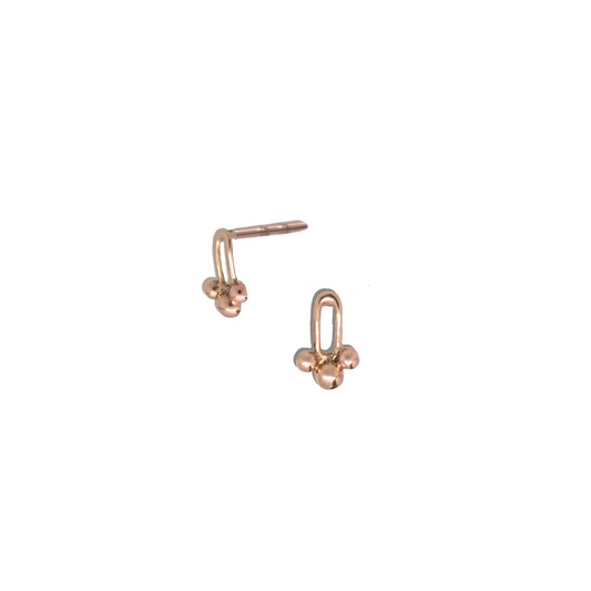 Tiny Gold Stud Earrings -  Mia Studs in 9k Solid Gold