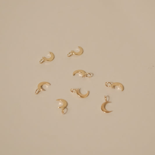 moon crescent charm gold