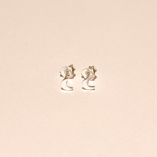Serena Silver Moon Studs