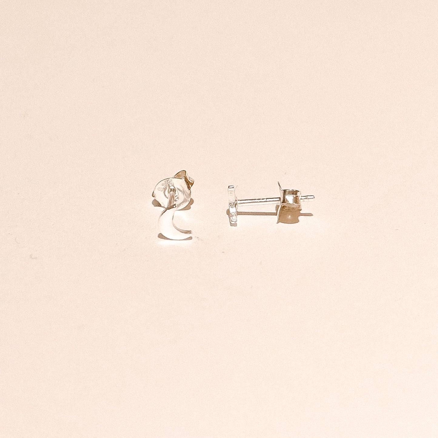 Serena Silver Moon Studs