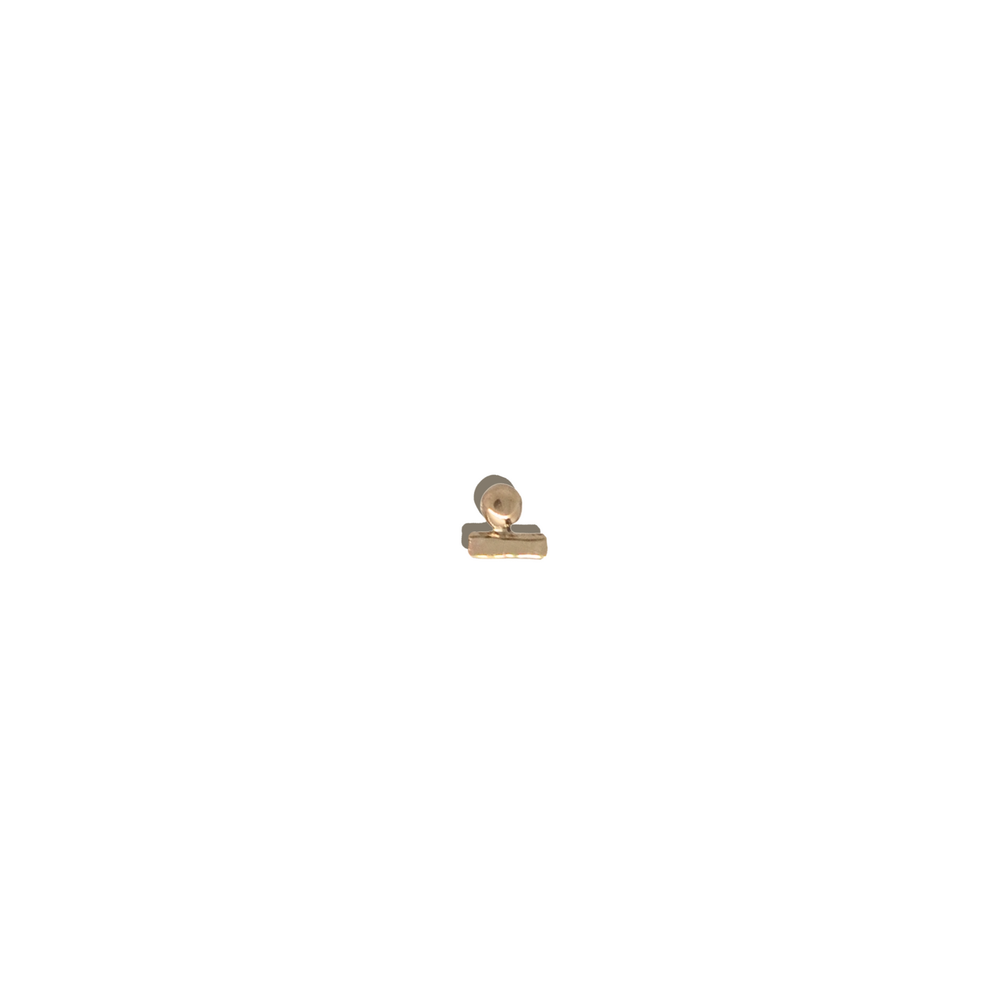 Bar Stud Earrings -  Solstice Studs in 9k Solid Gold