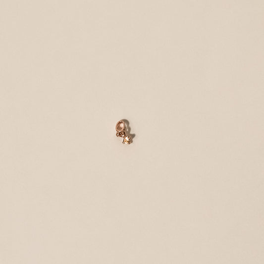 speck diamond rose gold tiny charm