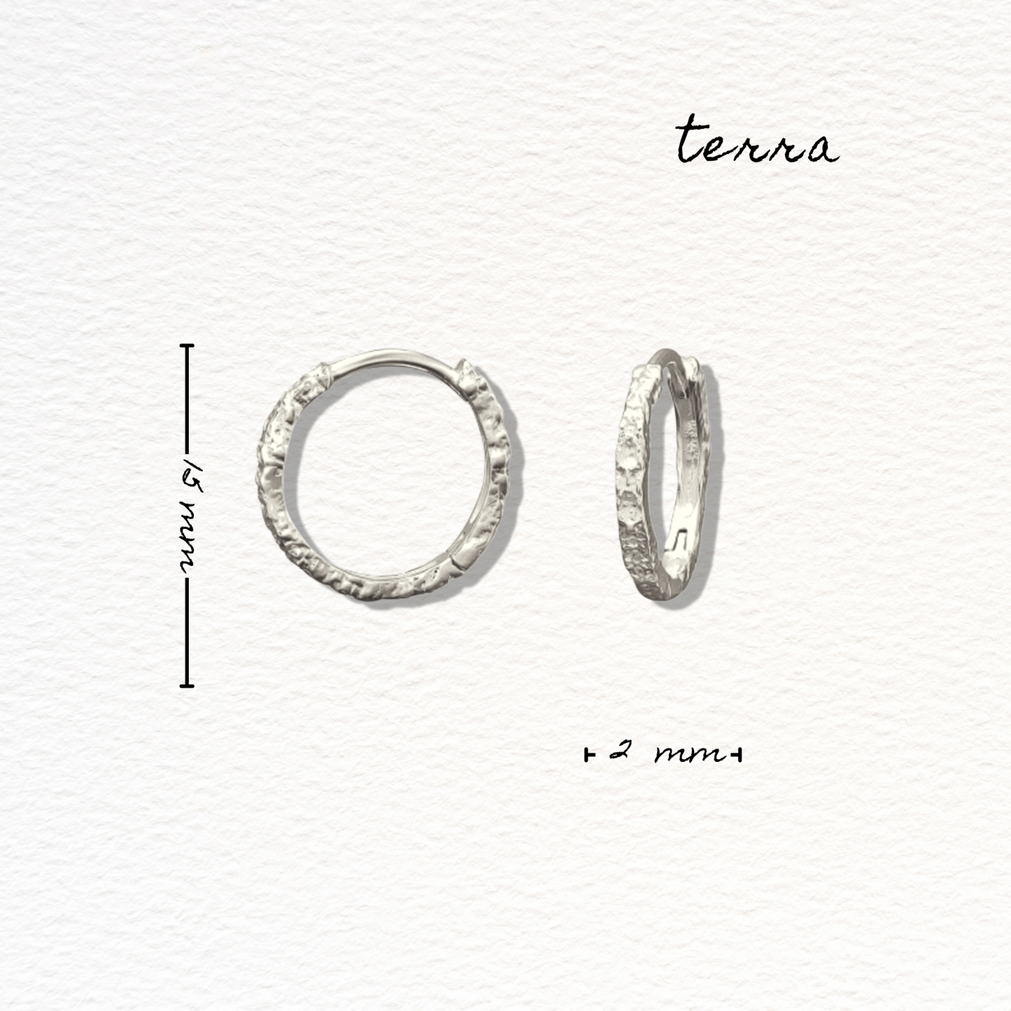 Silver Terra Hoops