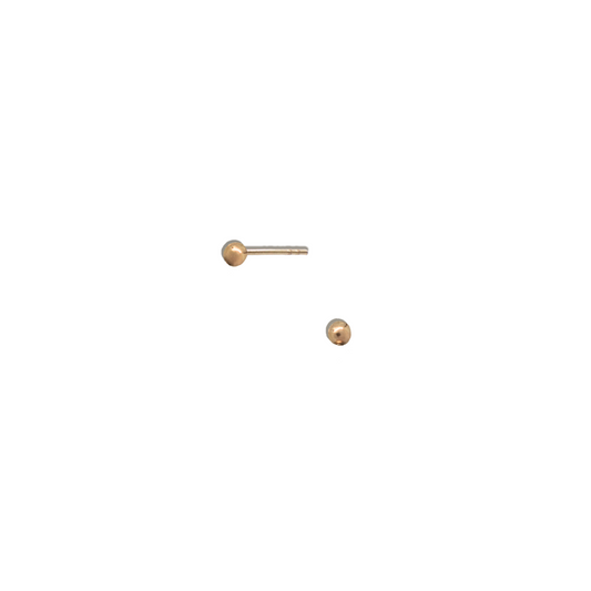 Classic Ball Studs -  Uno Studs in 9k Solid Gold