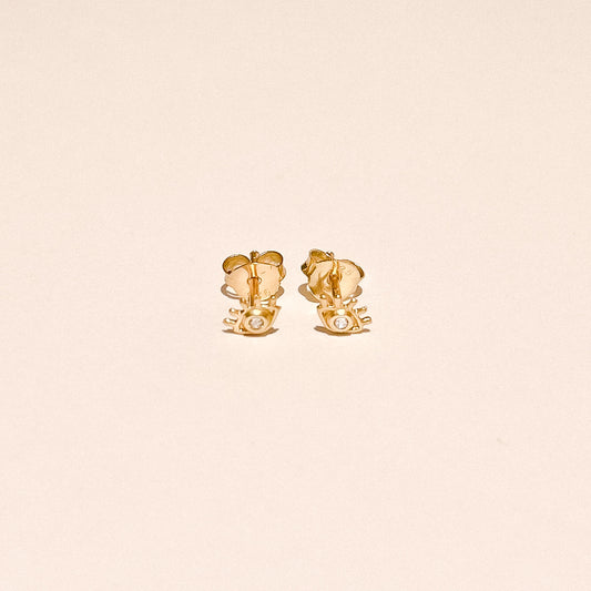 Videre Gold Eye Studs