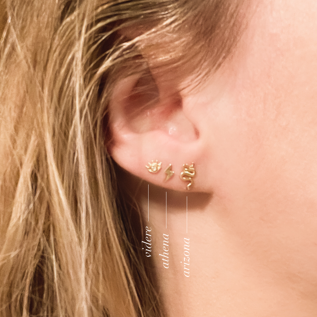 Videre Gold Eye Studs