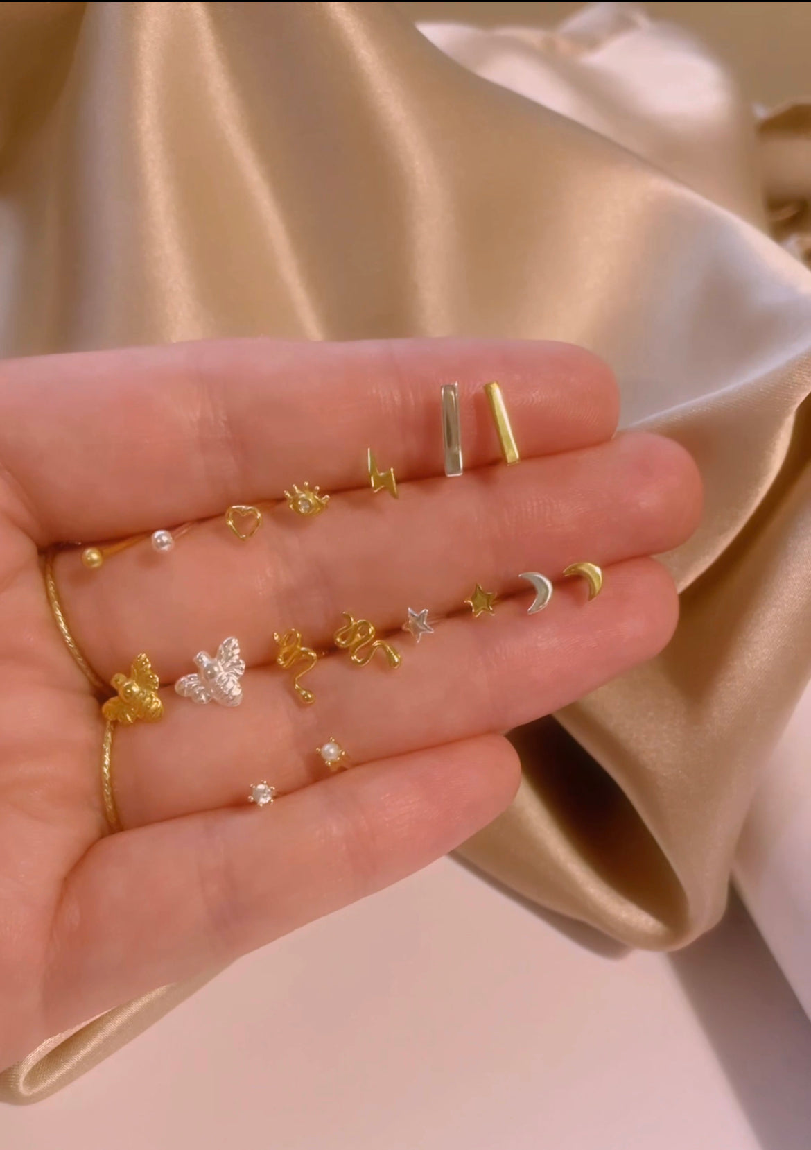 Bianca Gold Ball Studs