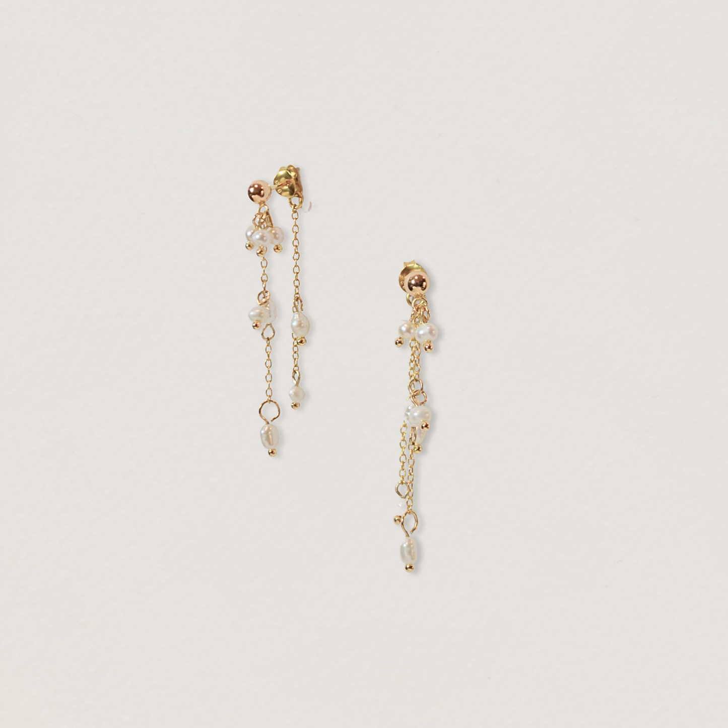 Dulcie Seed Pearl Cluster Earrings