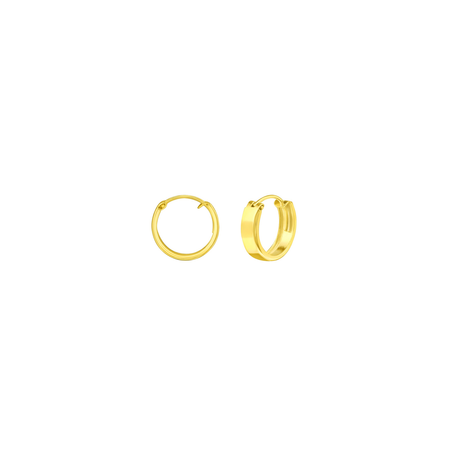 Remy Gold Thick Huggy Hoops