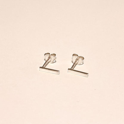 Soho Silver Bar Studs