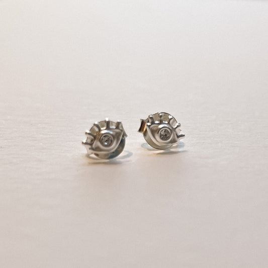 Videre Silver Eye Studs