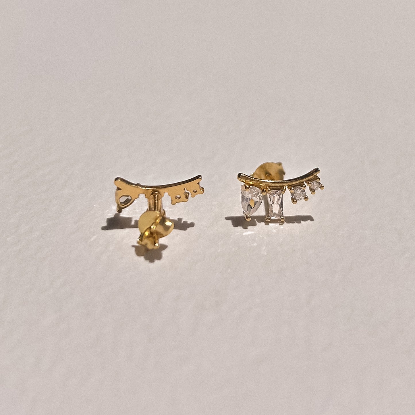 Allegra Studs in Gold & CZ