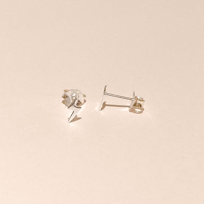 Athena Silver Lightning Studs