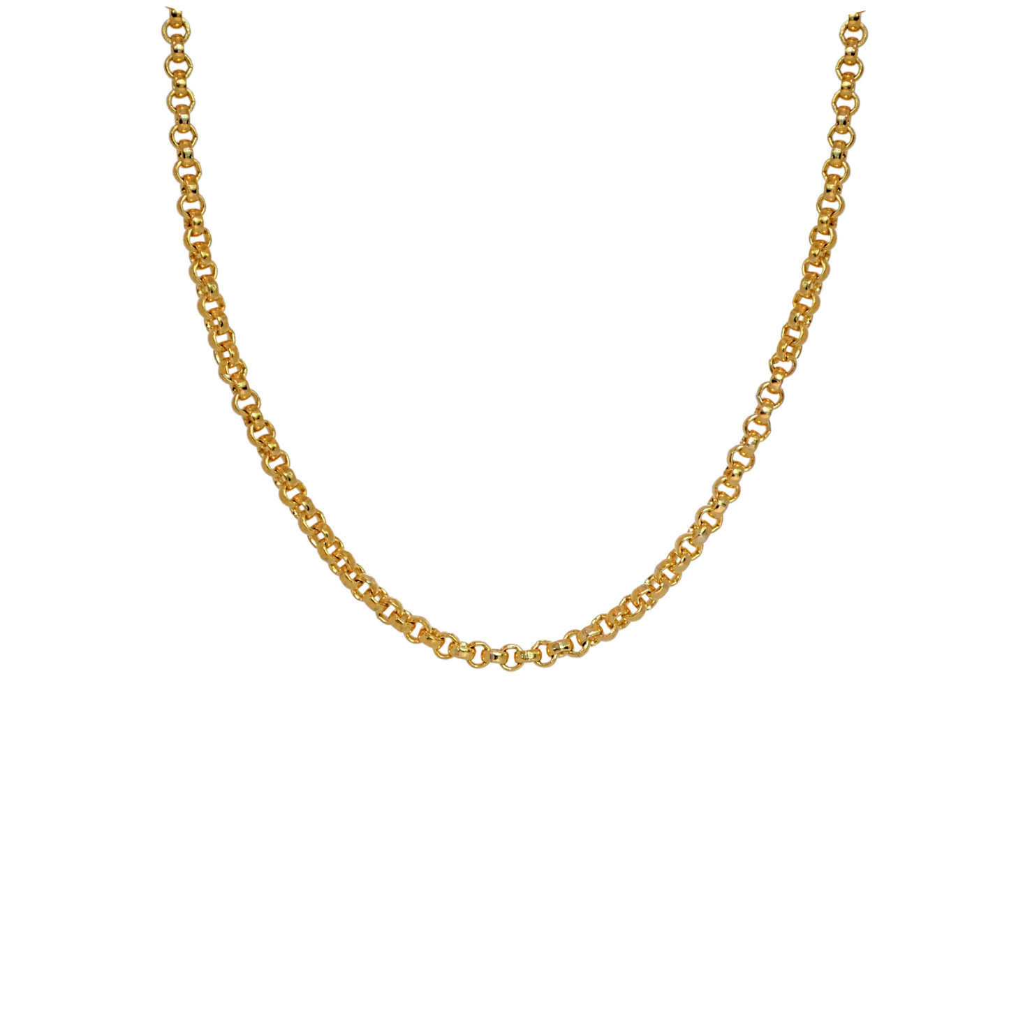 Chunky Rolo Chain Necklace in Gold Filled