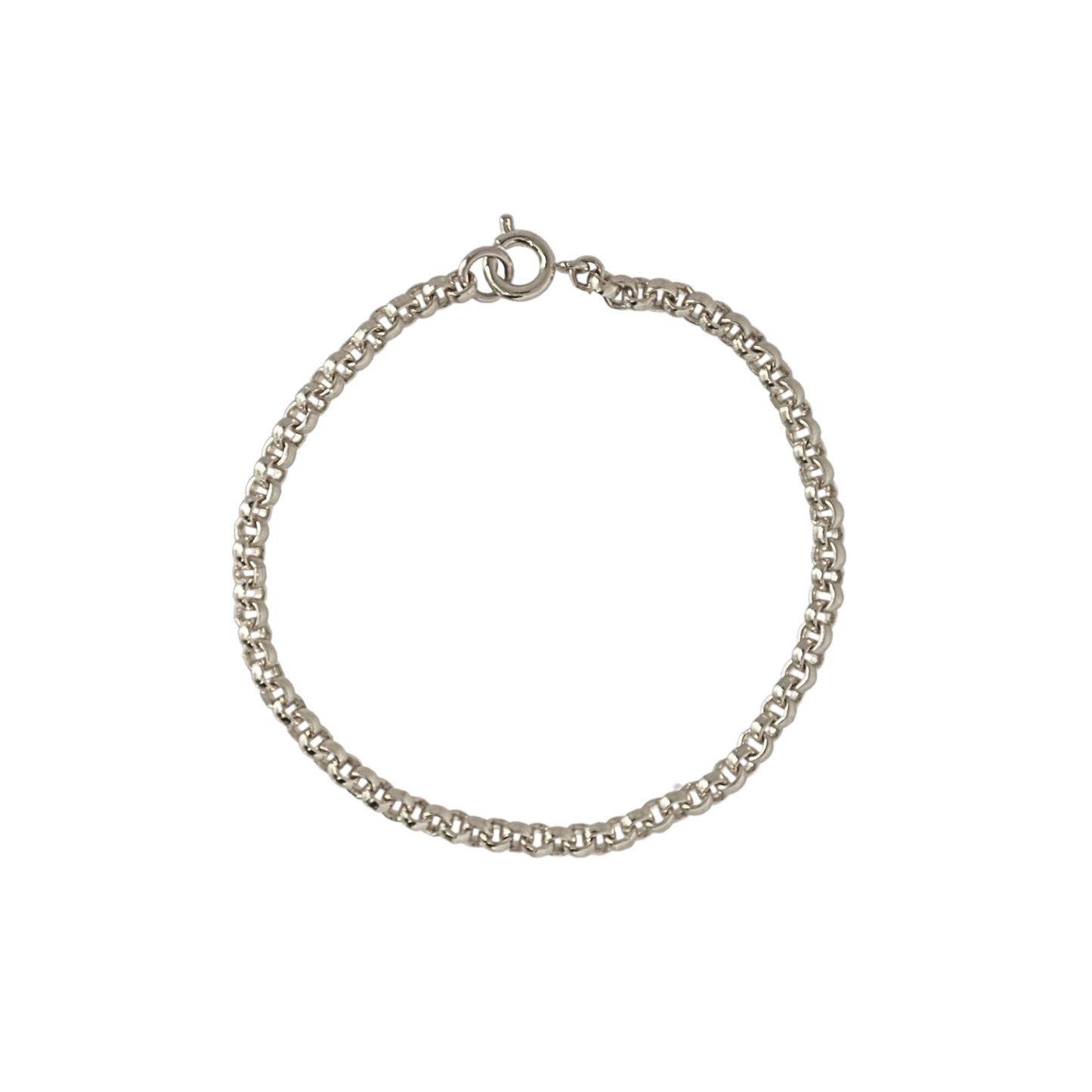 Chunky Rolo Chain Bracelet in Sterling Silver