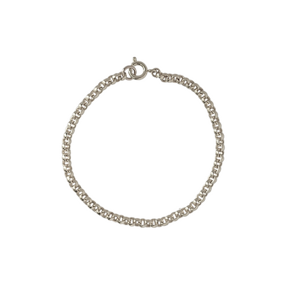 Chunky Rolo Chain Bracelet in Sterling Silver