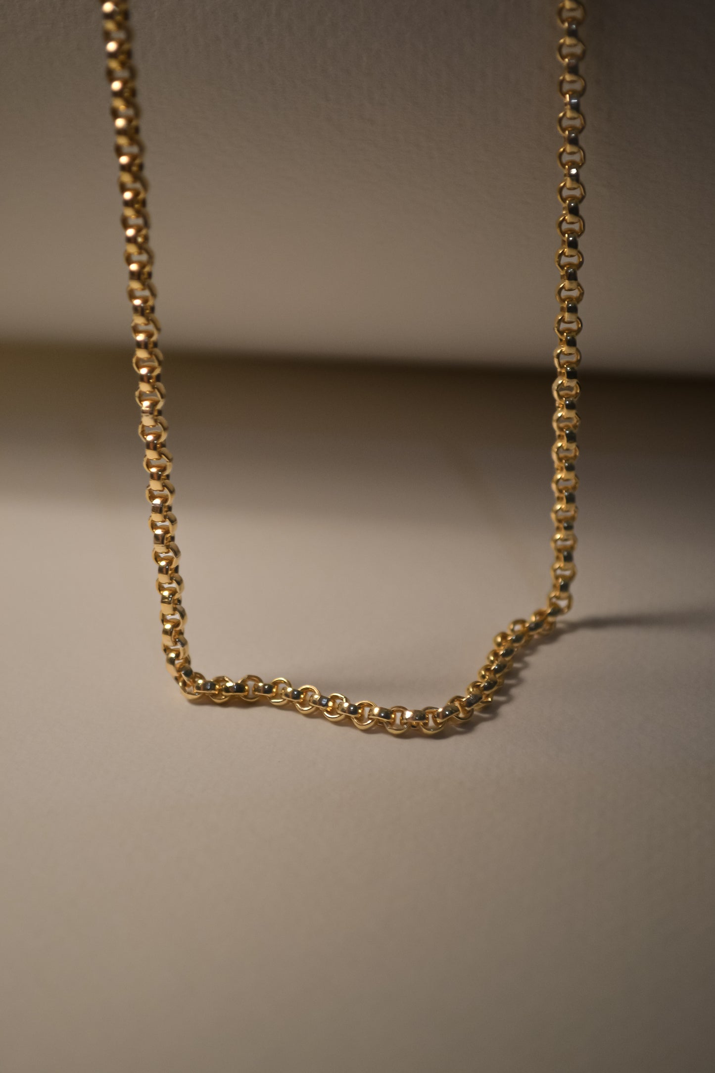 Chunky Rolo Chain Necklace in Gold Filled