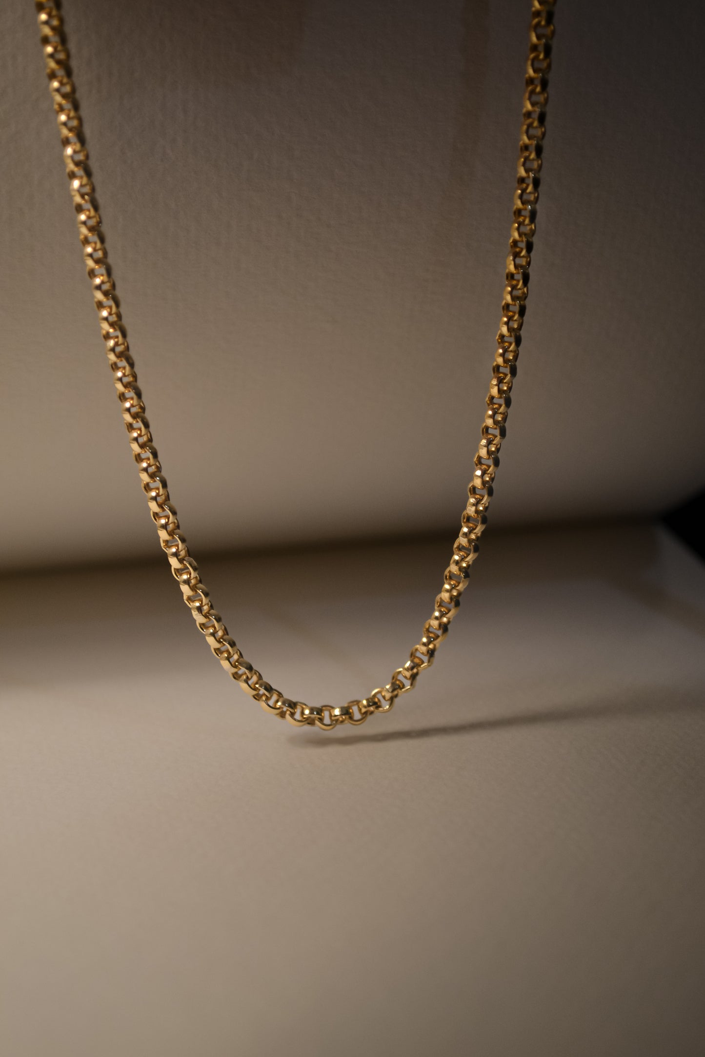 Chunky Rolo Chain Necklace in Gold Filled