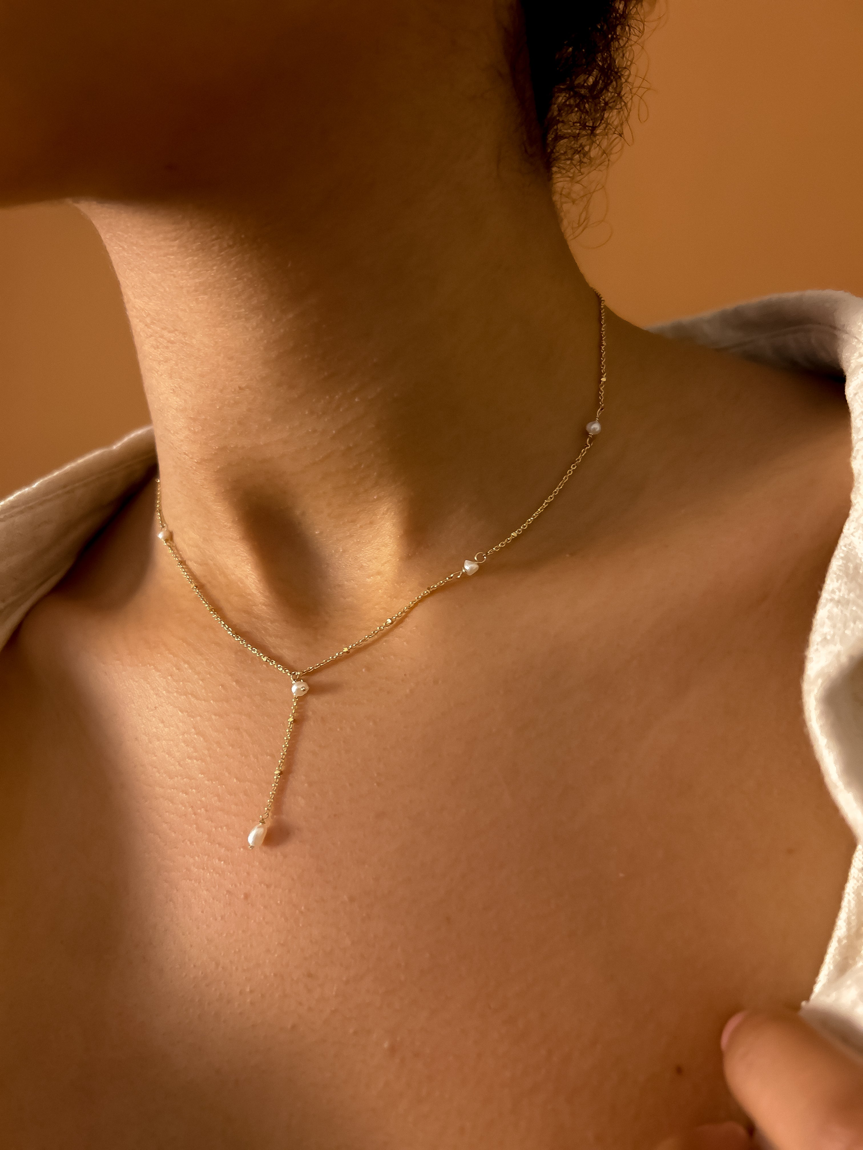 Delicate deals lariat necklace