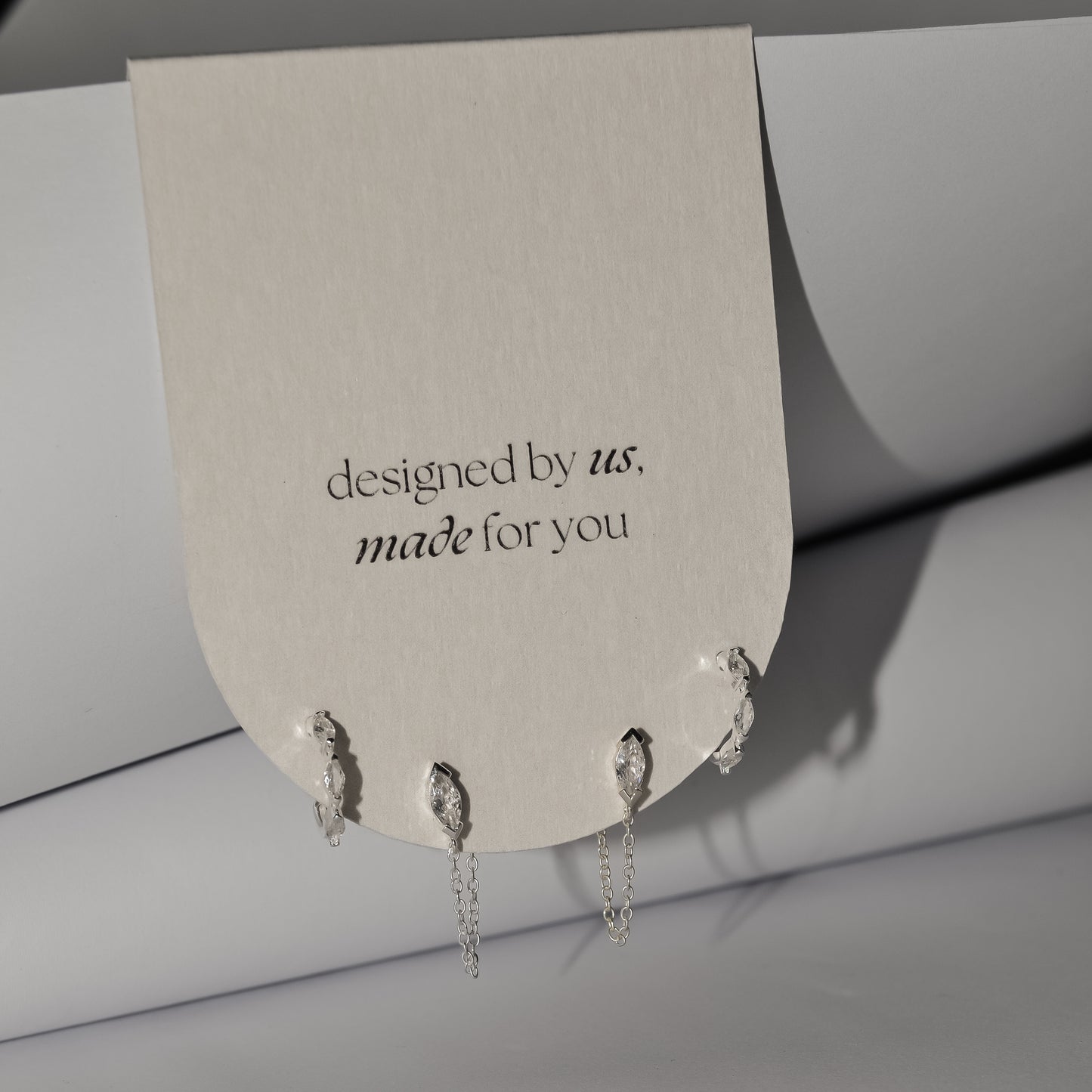 Curated Ear Stack: Nexus + Lune in Sterling Silver