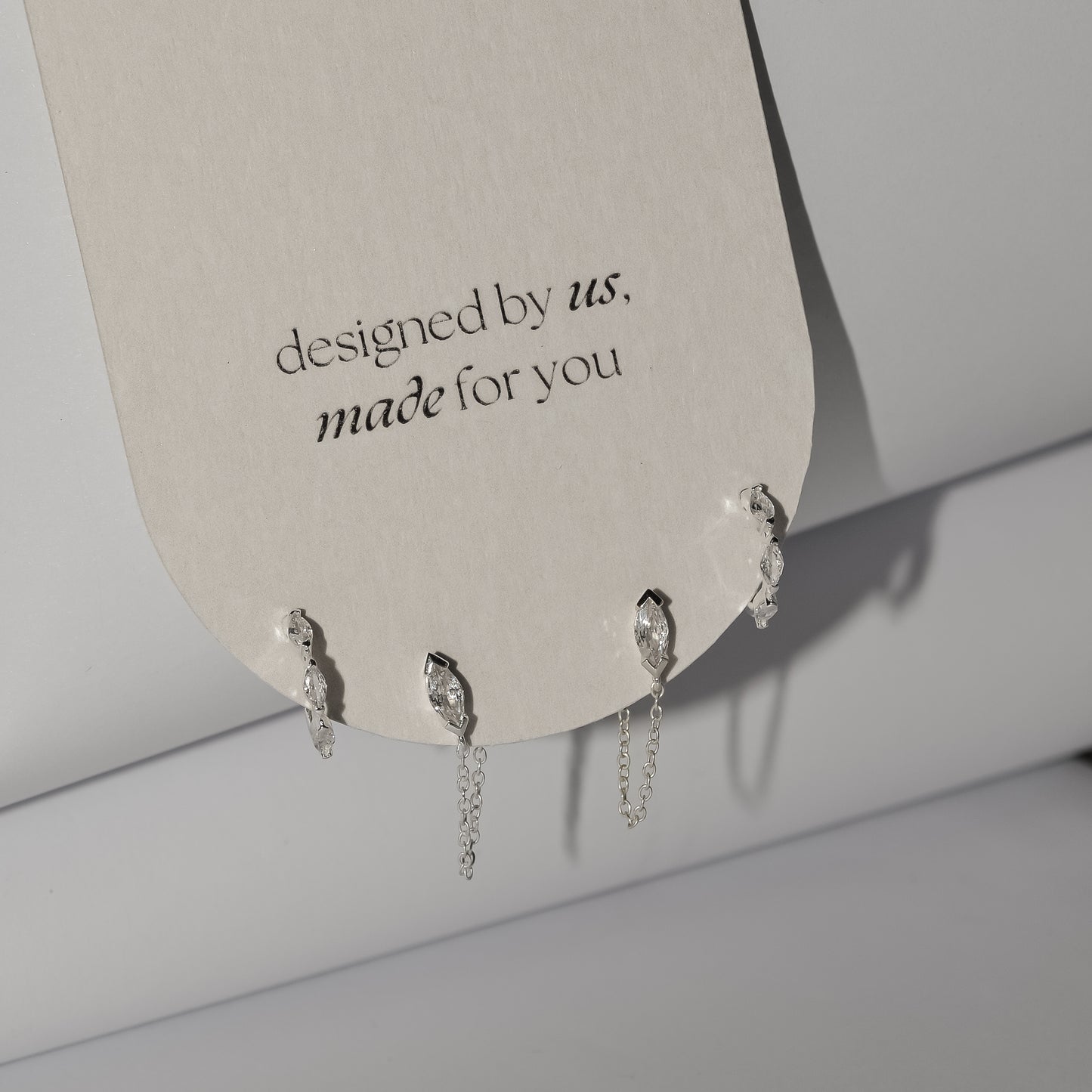 Curated Ear Stack: Nexus + Lune in Sterling Silver