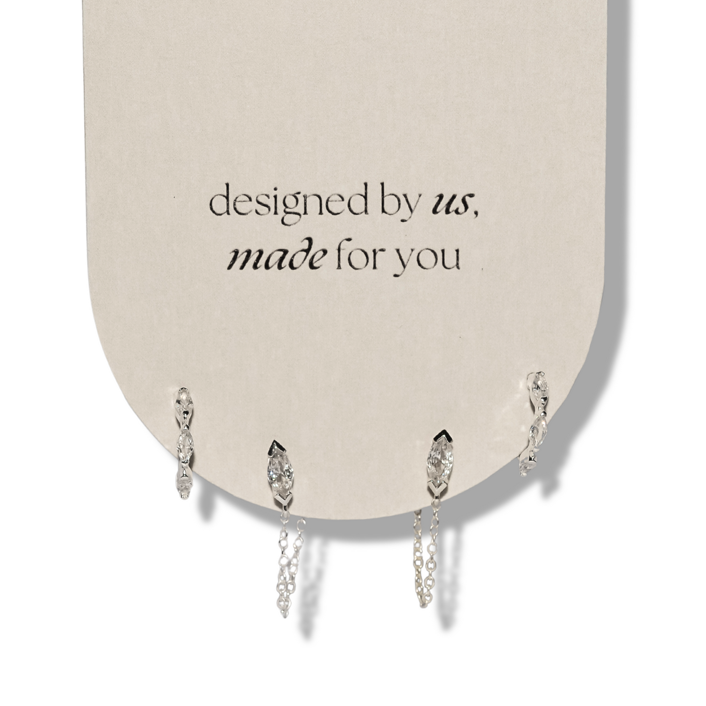 Curated Ear Stack: Nexus + Lune in Sterling Silver