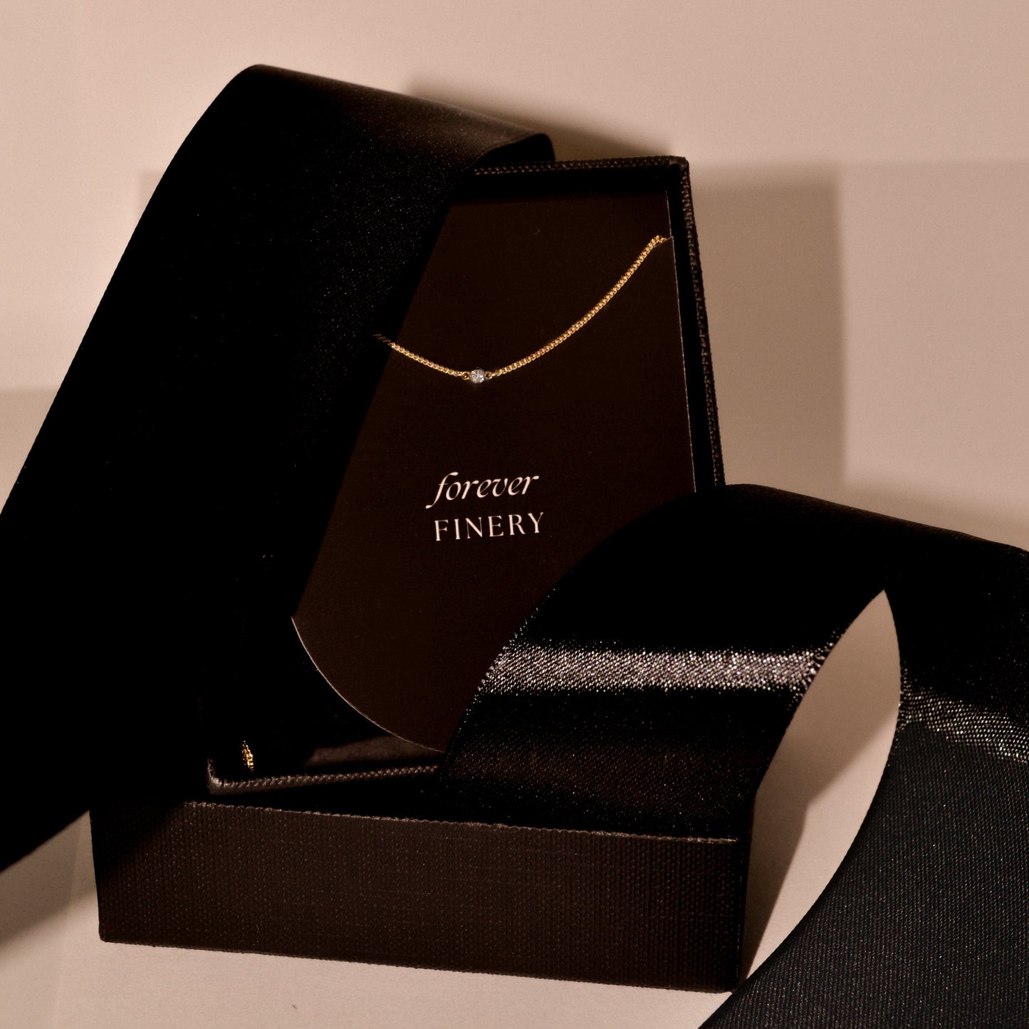 Single Accent Diamond Necklace In Solid 9k Yellow Gold