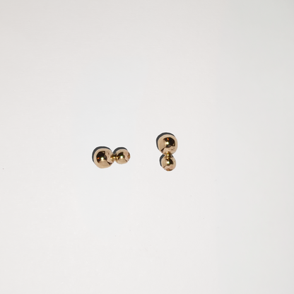 Classic Ball Studs -  Dos Studs in 9k Solid Gold