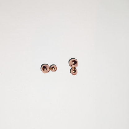 Classic Ball Studs -  Dos Studs in 9k Solid Gold