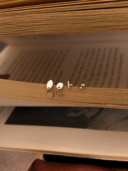 Simple Dainty Droplet Stud - Lucent Stud in 9k Solid Gold