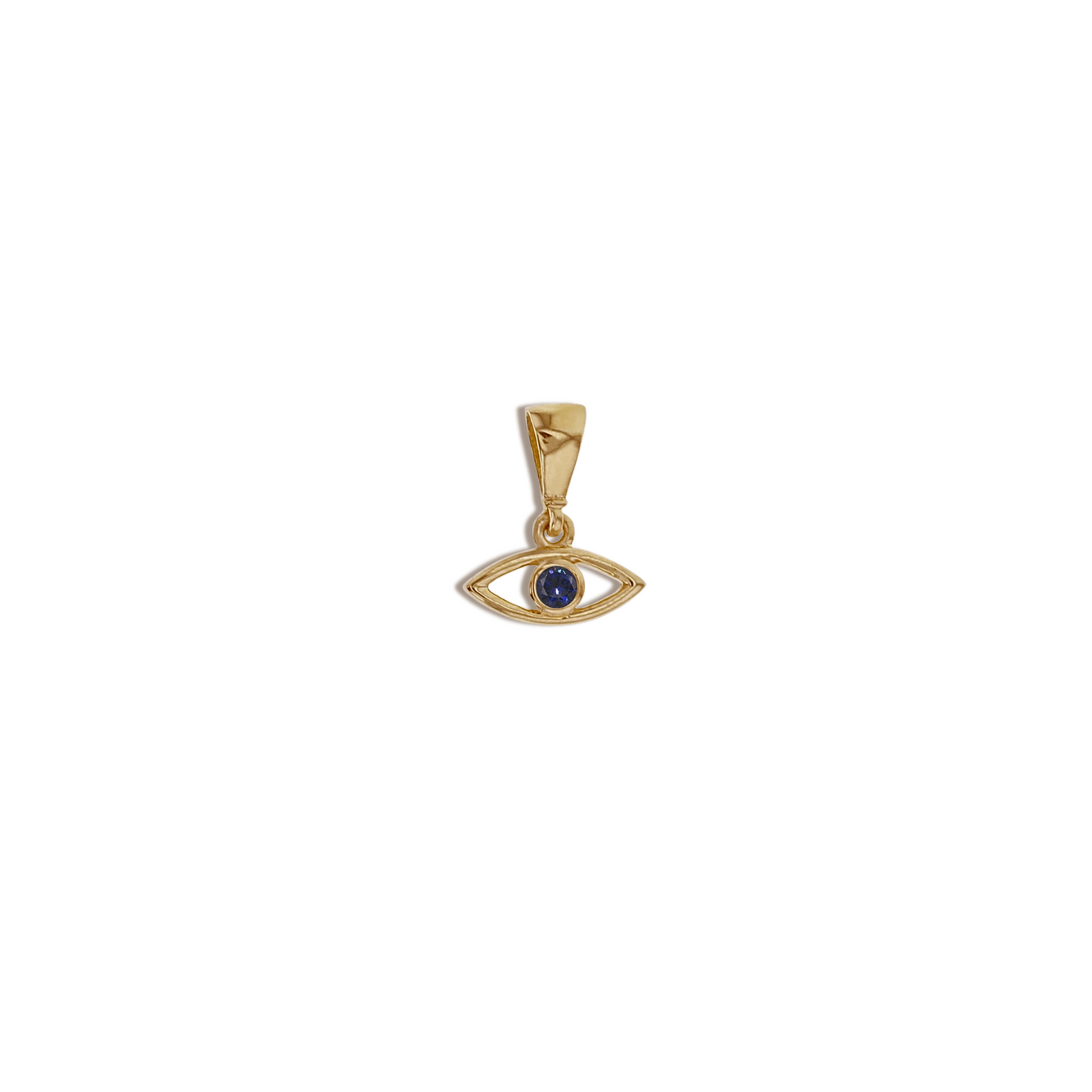 Evil-Eye Charm in Solid 9k Yellow Gold