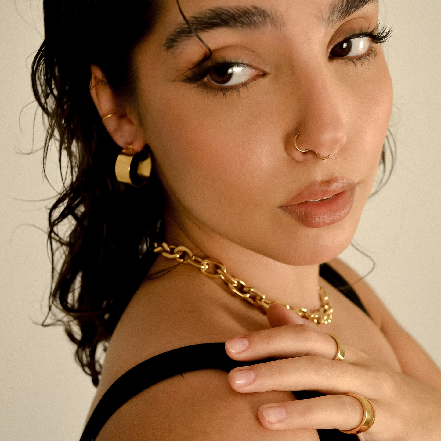 Fated Chunky Gold Hoops