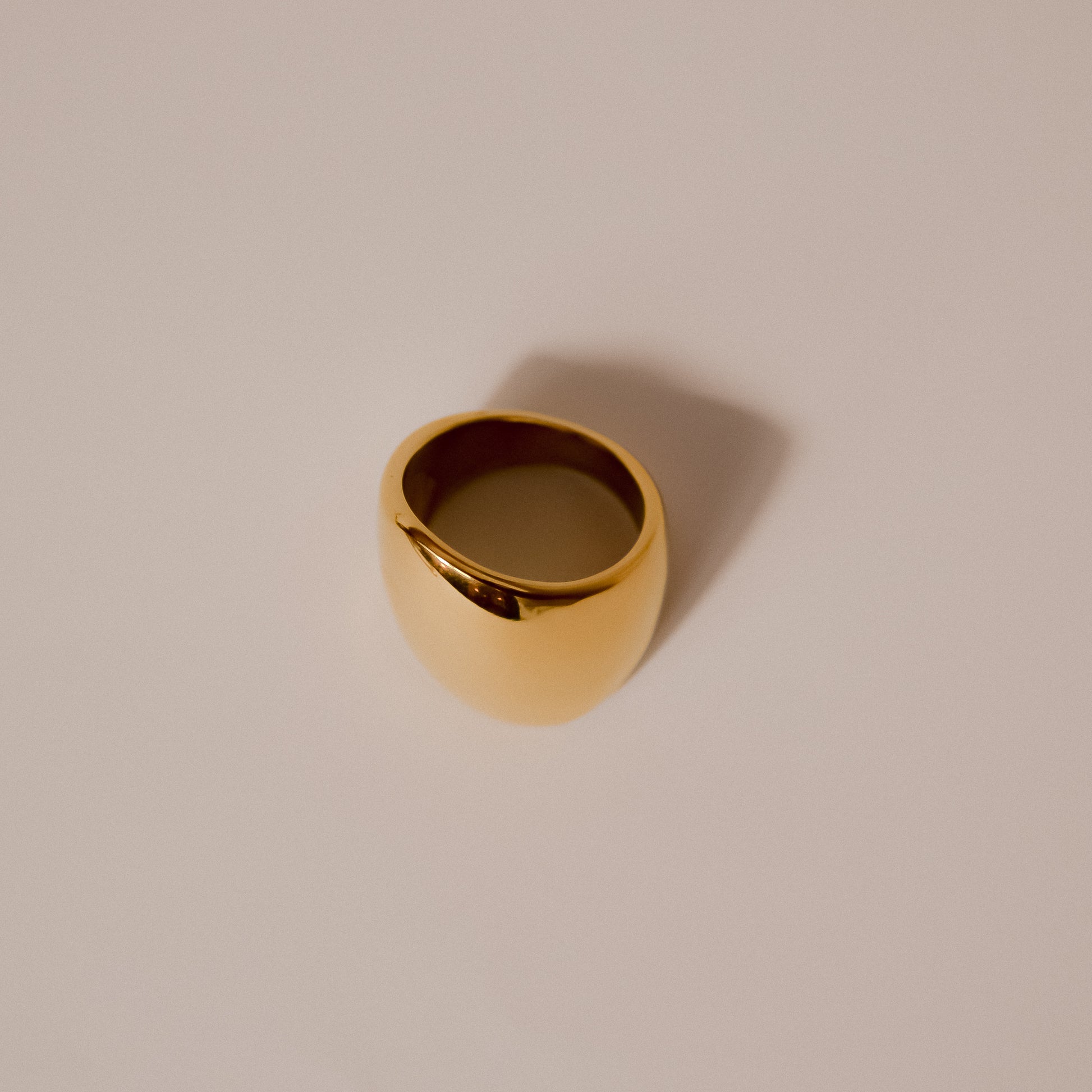 gold chunky formed ring 