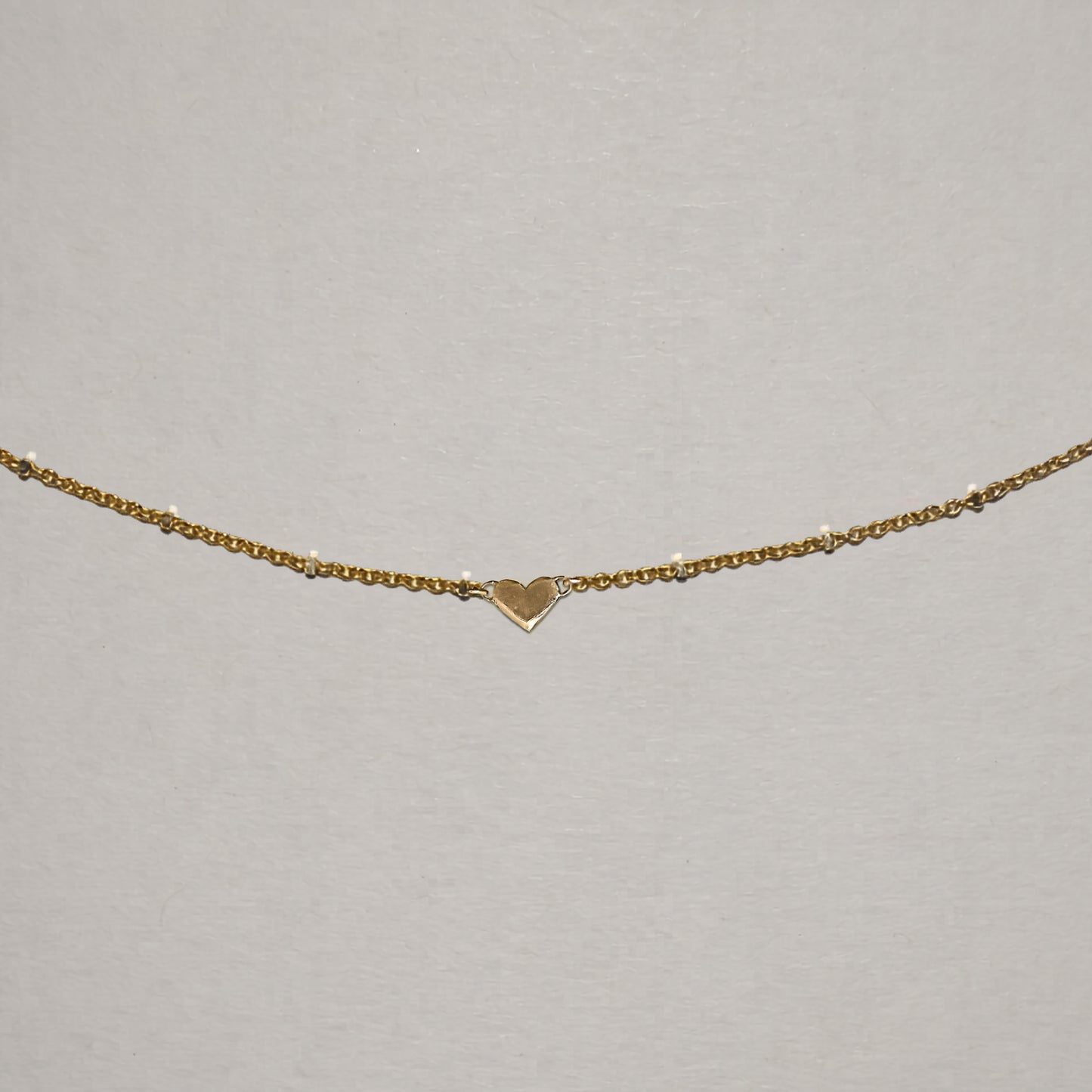 Heart Necklace In Solid 9k Yellow Gold