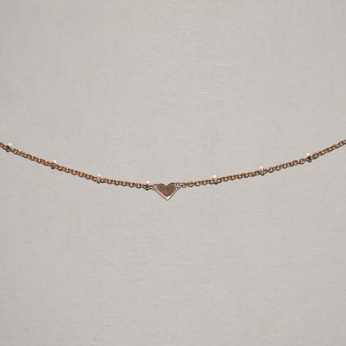 Heart Necklace In Solid 9k Rose Gold