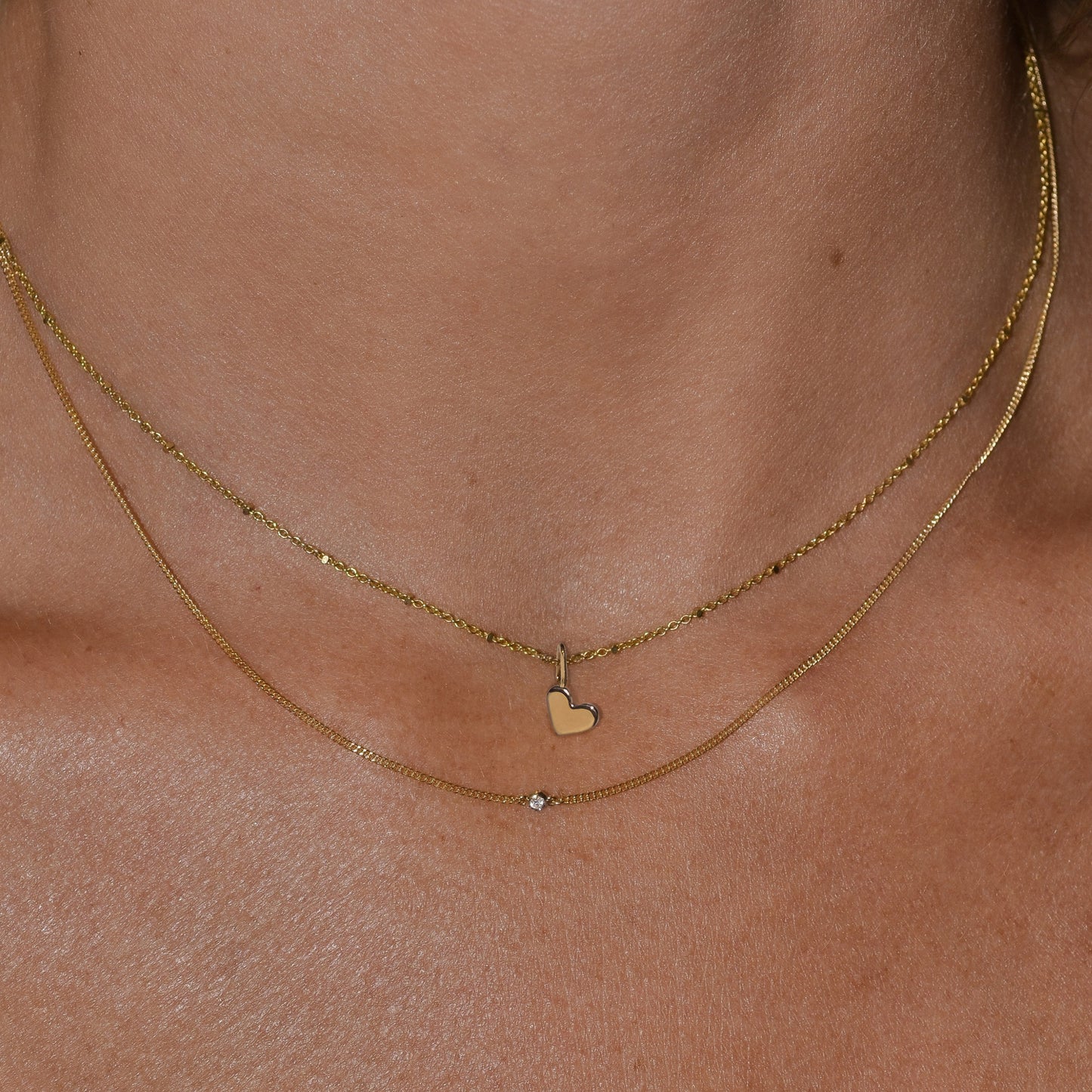 Heart Pendant in Solid 9k Yellow Gold
